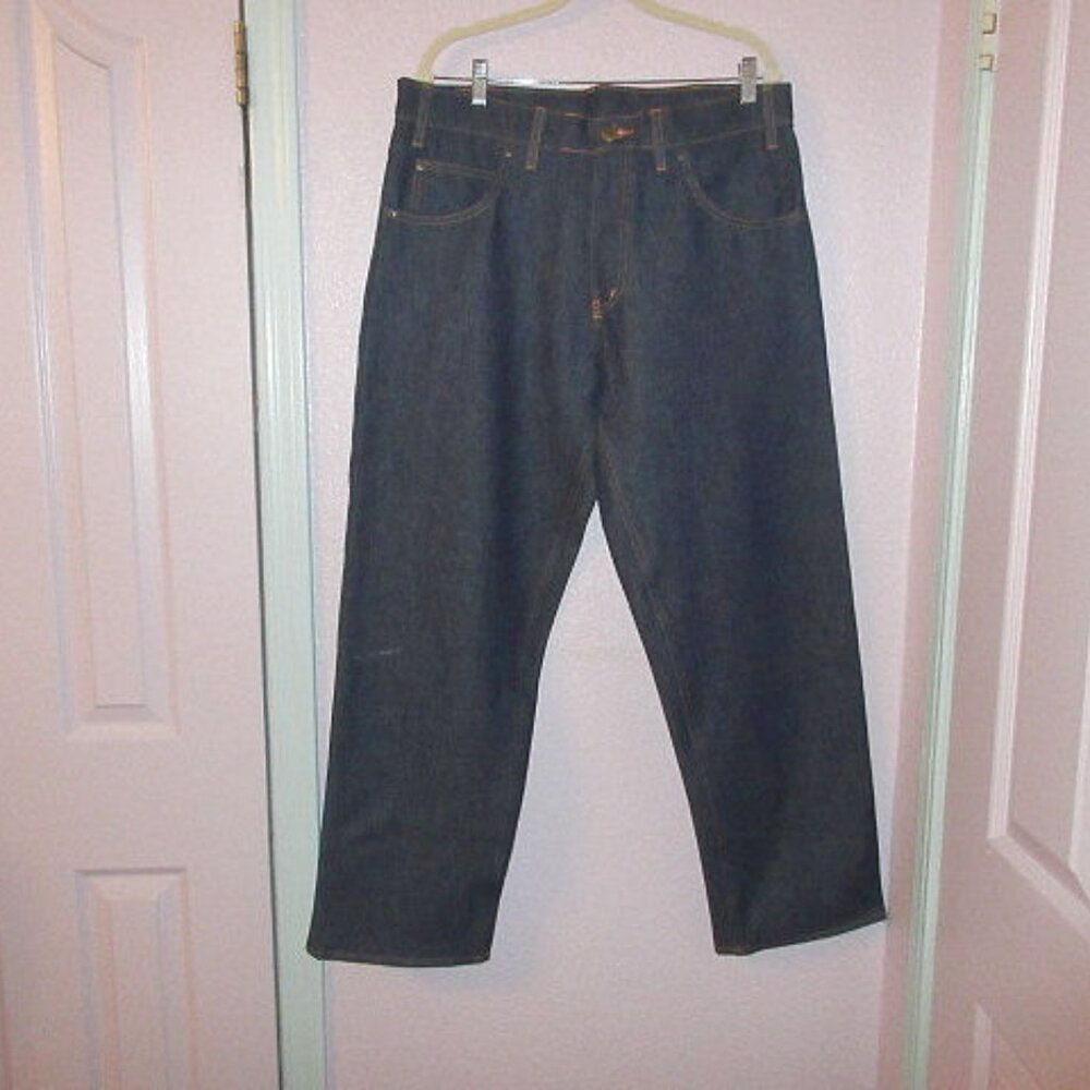 Vtg Prison Blues PRSN BLU Inmate Work Denim Mens Jeans Size 36x30 USA Made NOS